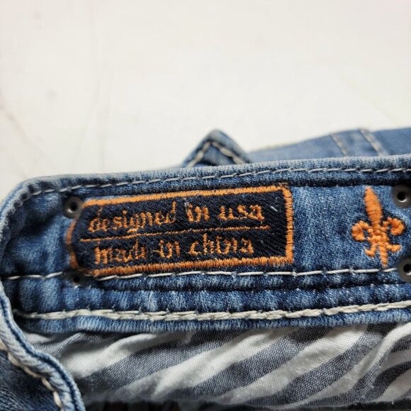 Rock Revival Women's Bootcut Jeans Size 29 Denim Blue Distressed Fashion Issues - Picture 5 of 14